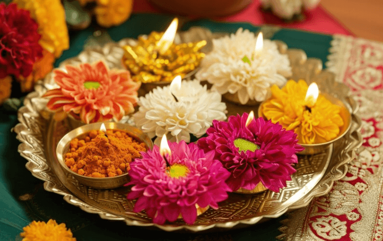 Incorporating Floral Arrangements in Ganpati Festival Decorations