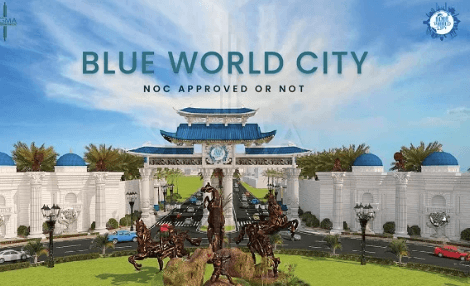 Blue World City located